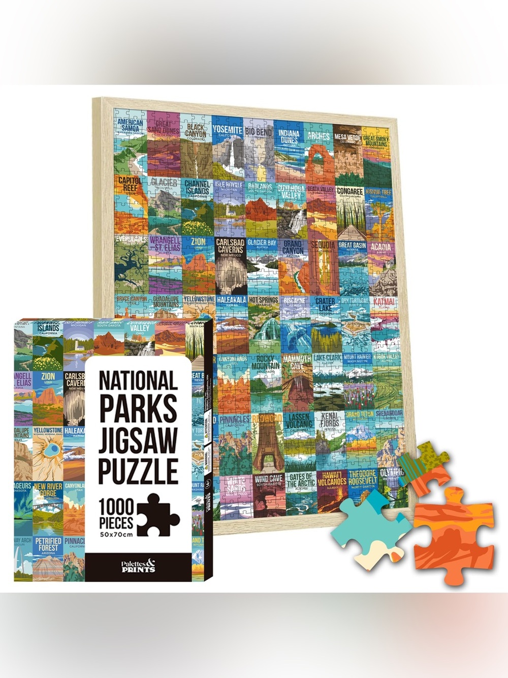 National Parks Puzzle For Adults 1000 Pcs Beautiful Nature Landscape Puzzle - Picture 2 of 3
